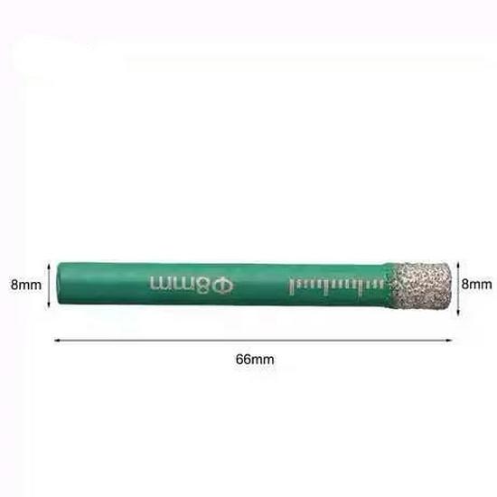 Multi-functional Diamond Drill Bit for Marble, Tile, and Glass - Round Handle, Brazed Dry Drilling