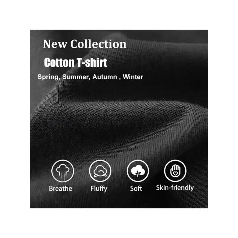 European sizes Men's Black T-Shirt With Four Aces Playing Cards Print Casual Wear For Everyday Use