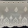 INTERIX Embroidered Lace Cafe Curtain for Small 165cm Wide x 45cm Made in Freesia Windows, Long, Japan, White, CF4-165-45