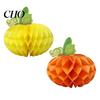 Thanksgiving Home Decor 3D Honeycomb Pumpkin Yellow Orange Decoration Centerpiece Table for Halloween Party Supplies