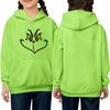 Children's Long-sleeved Loose-fitting Pullover Hoodie With Drawstring And Solid Color