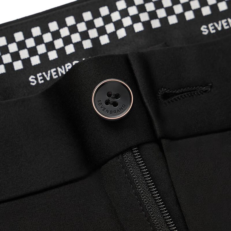 Septwolves Men's Nylon-Spandex Straight-Leg Elastic Casual Pants