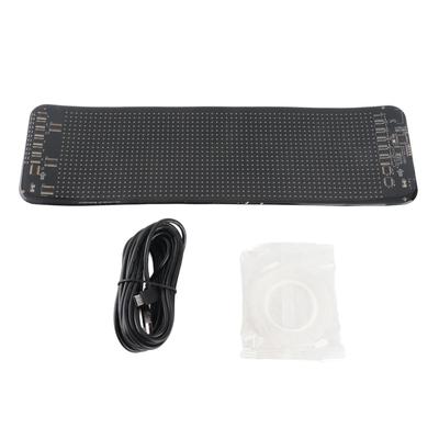 Sinal de luz LED 64x20 Matriz de pontos Flexível Programável Controle de aplicativo móvel Sinal de texto personalizável