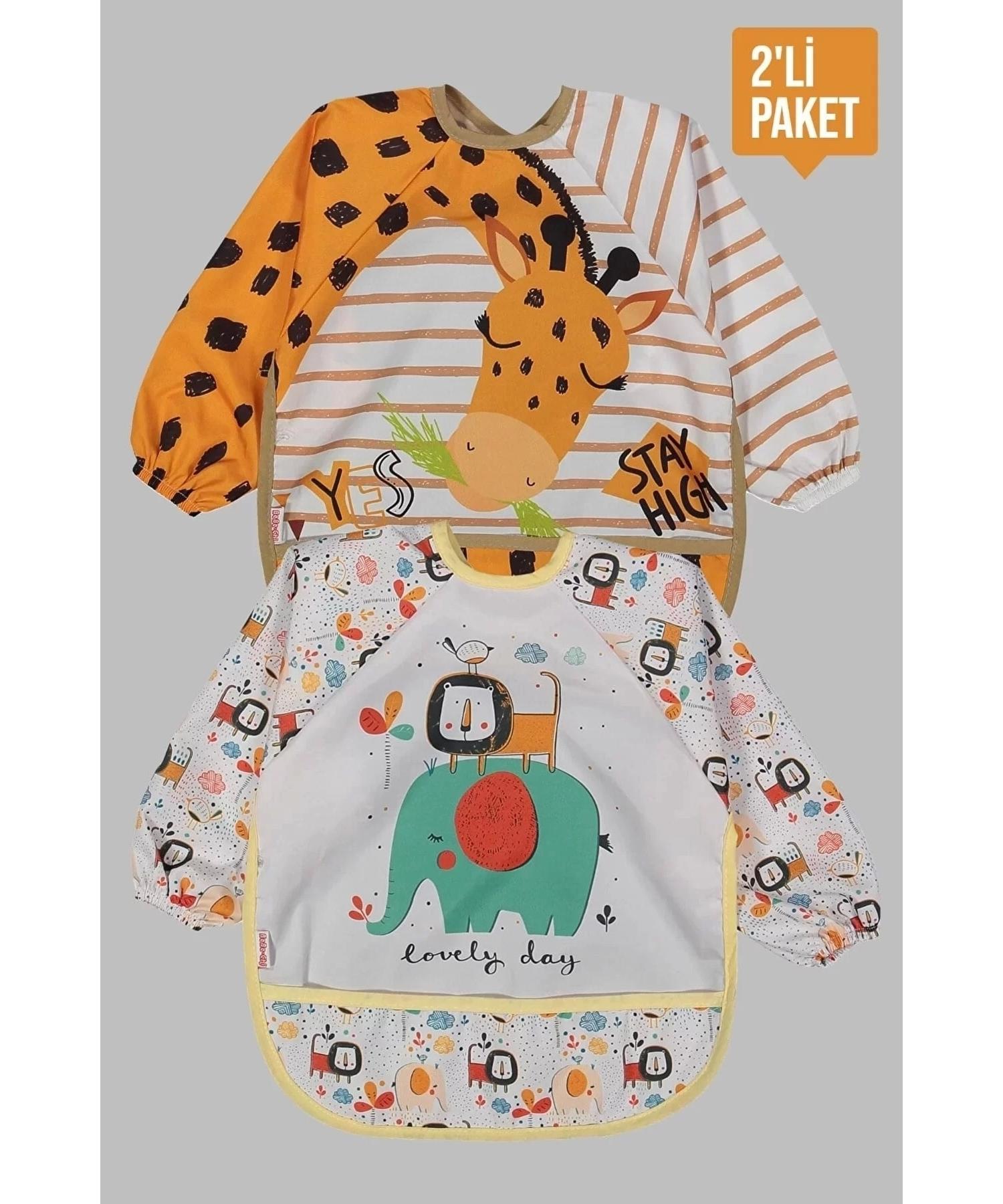 

Носимый нагрудник с рукавами для детей 0–2 лет (жираф - сафари)