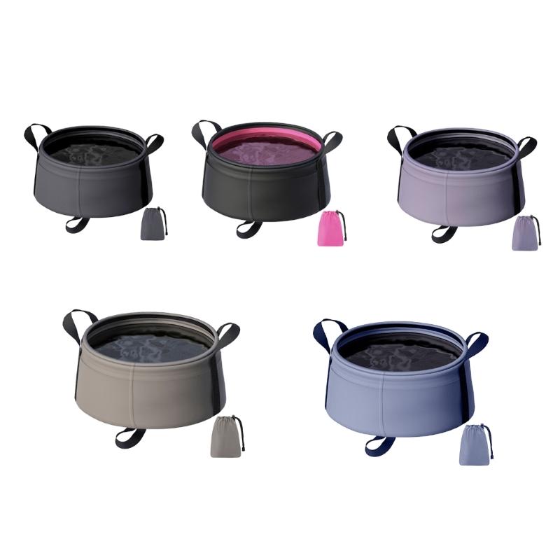 Portable Folding Sink Camping Travel Foldable Water Basin with Carrying Handle Suitable for Outdoor Activity