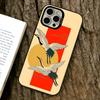 Crane Phone Case For iPhone 17,16,15,14,13,12,11 Plus,Pro Max,XS,Colorful Silver Black Cover