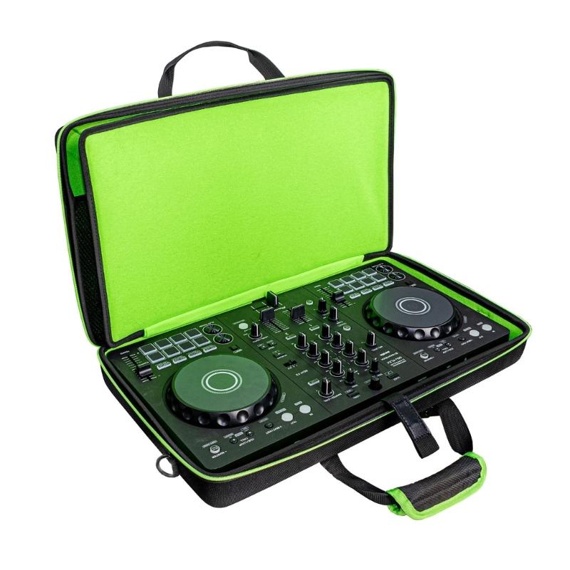 Portable DJ Equipment Storage Bag Multifunctional Compartments Shockproof Carrying Case Suitable for Controllers 