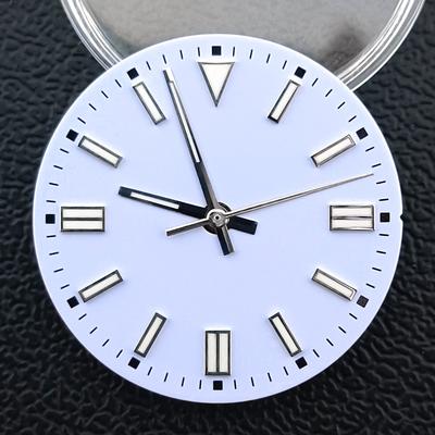 28.5MM PARA movimiento NH35 esfera BGW9 luminosa púrpura amarillo verde azul negro rojo amarillo plateado piezas de reloj accesorios