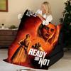 Movie R-ReadyorNot Throw Flannel Blanket, Soft Warm, Durable & Washable cute Cool
