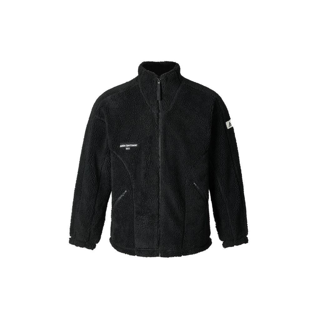 adidas Lounge Jackets Unisex Black Stand Collar Moderate Other IQ1366