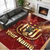 Crystal Velvet Rug Custom Name Text, Soft Non Slip Floor Mat Home DecorAnderlecht FC