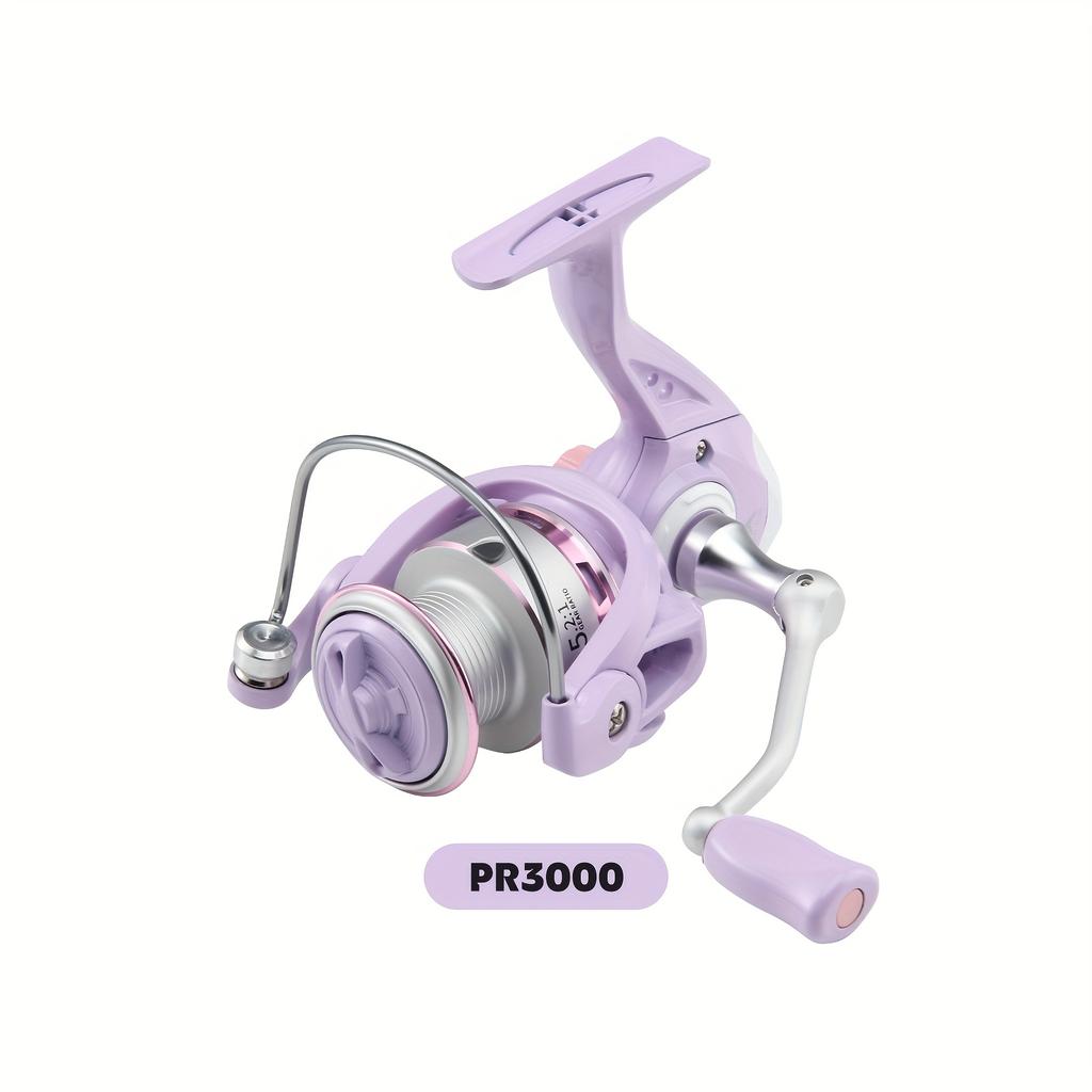High Quality Purple Spinning Fishing Reel 1500-7000 Series Metal Spool and Stainless Steel Bearings Durable for Freshwater and Saltwater Fishing