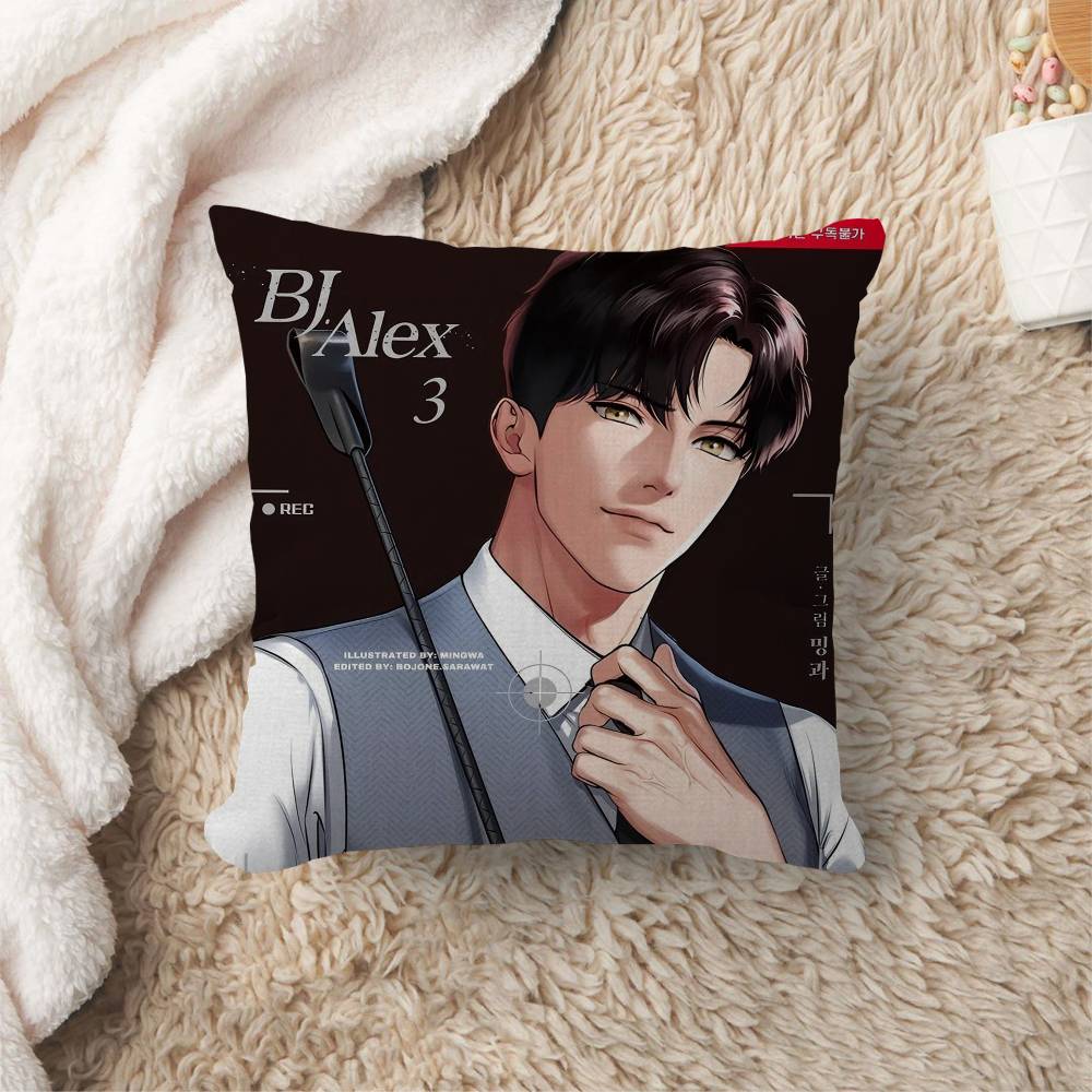 Anime B-Bj A-Alex Pillow Gift Home Office Decoration Bedroom Sofa Car Cushion Cover Case 45X45