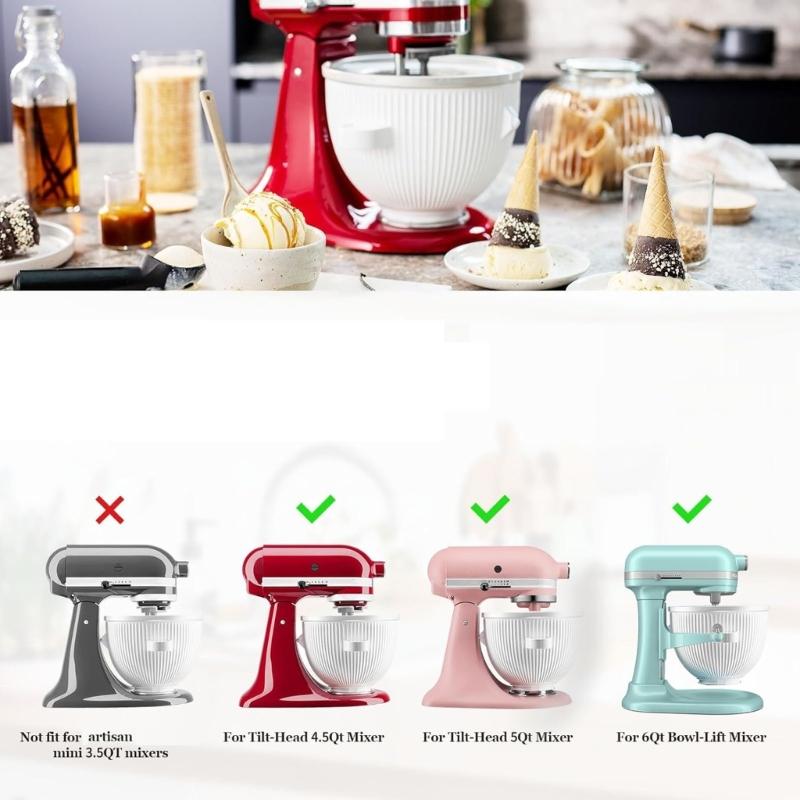 Ice Cream Mixer Component Easy To Clean and Store Ice Cream Machine Accessory Ice Cream Paddle for Family Gatherings