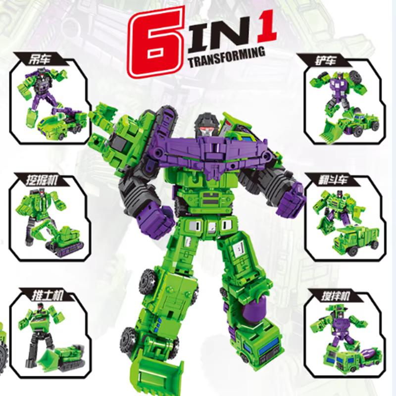 6 in 1 MINI Devastator Transformation Model MINI Devastator 22CM Action Figure Robot Plastic Toys BEST Gift Child Kid New