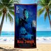 1Pc Halloween Horror Movie Poster Beach Towel Quick Dry Multiuse For Beach Pool Gym Yoga Home Travel Christmas Halloween Xmas Gift L1247