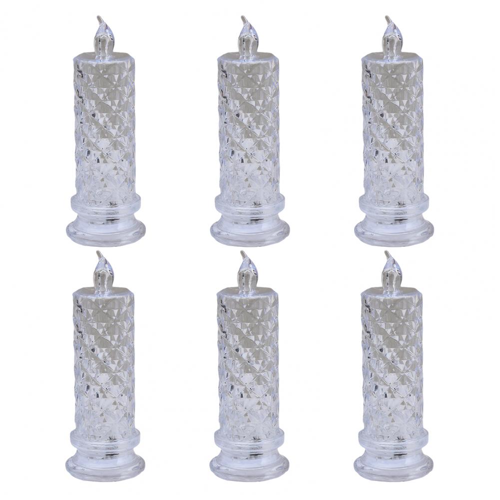 Led Candle Set for Kids Flameless Led Candles for Valentine's Anniversary Wedding Decor Battery Operated Table Decor