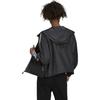 adidas Veste à capuche à cordon de serrage avec détail de poche zippée à rayures pour femme Veste Noire H55345