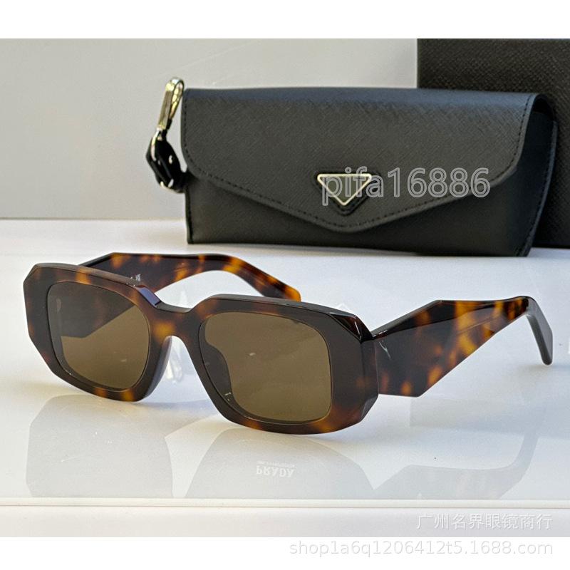 Pujia sunglasses for men and women, European and American fashion retro sunglasses UV400Protective UV-resistant acetate fiber 17w