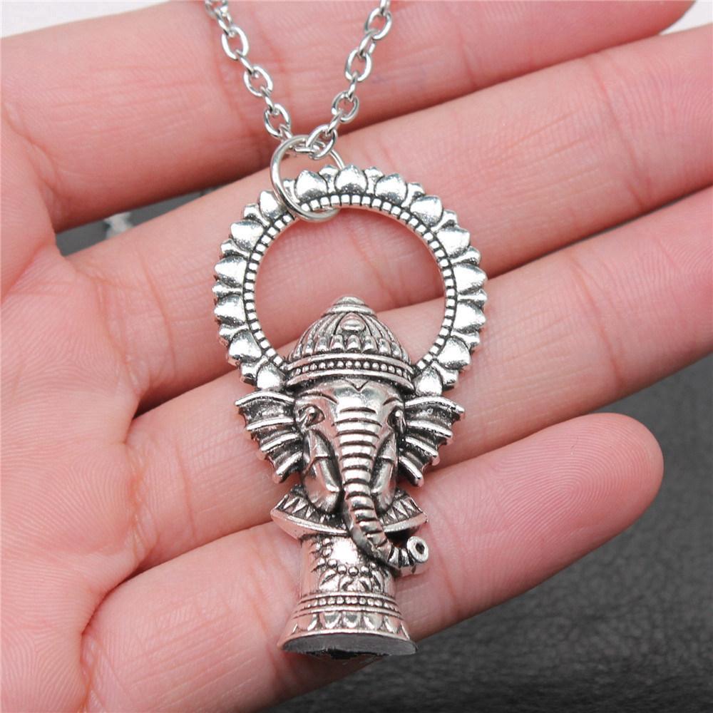 45cm Or 70cm Long Chain Necklace Elephant Kids' Jewelry Materials QN026