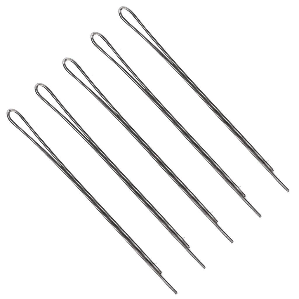 Haarnadeln Legierung Wiederverwendbar Rutschfest Tragbar Schwarz Frauen Mädchen Flache Haarspangen zum Stylen Make-up