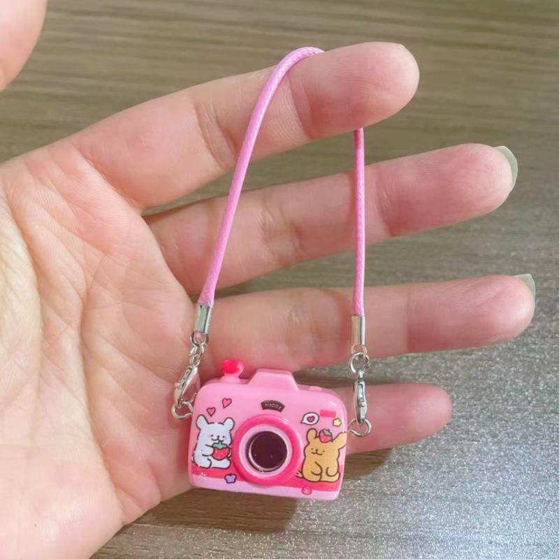 Dollhouse Miniature Cartoon Dog Crossbody Camera Bag for OB11 Doll