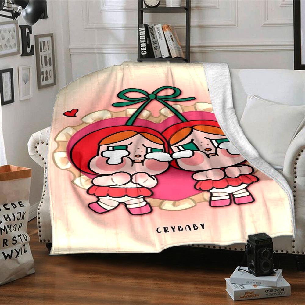 Pop Mart Blanket Soft & Cozy Perfect for Couch Office Seaside for All Seasons Playful Design Unique Gift for Family and Friends Camping
