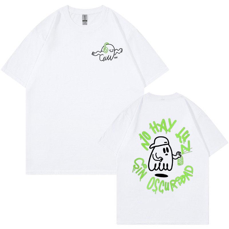 Rapper Feid Ferxxo Mor No Le Temas A La Oscuridad T Shirt for Men Women Clothes Vintage Tshirts Cotton ONeck Oversized Tshirt