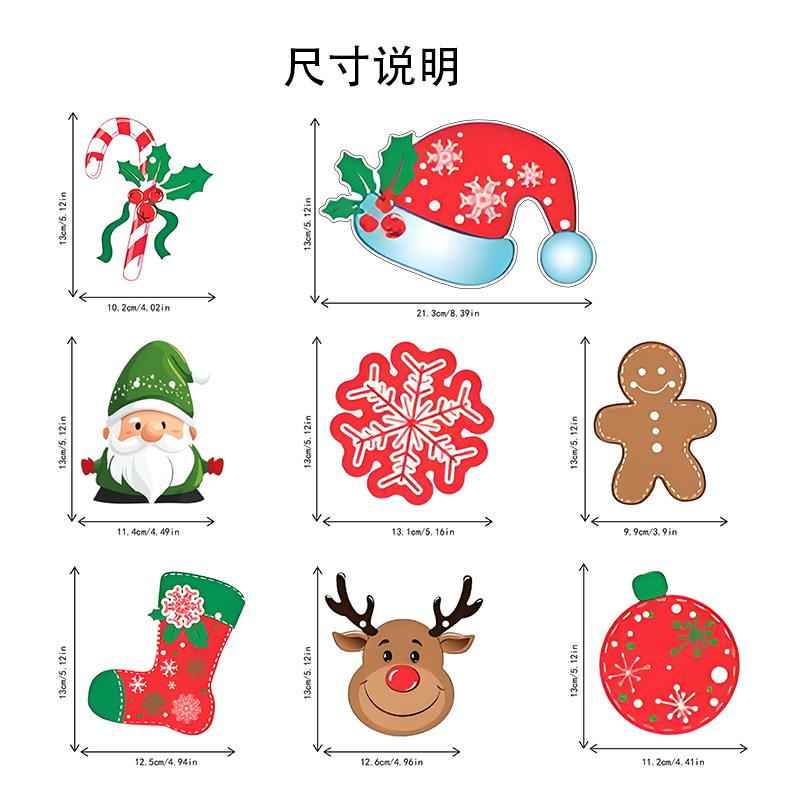 Christmas Decorations Letter Flag Banner Paper Christmas Flower Hanging Flag Atmosphere Decoration Party Decorations