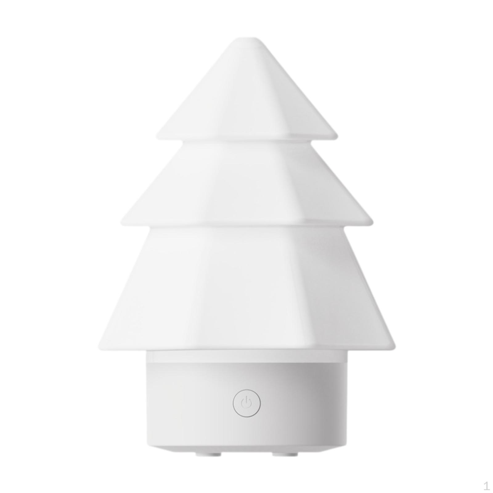 

Air Humidifier Christmas Tree Diffuser LED Lights Essential Oils Mist for білий
