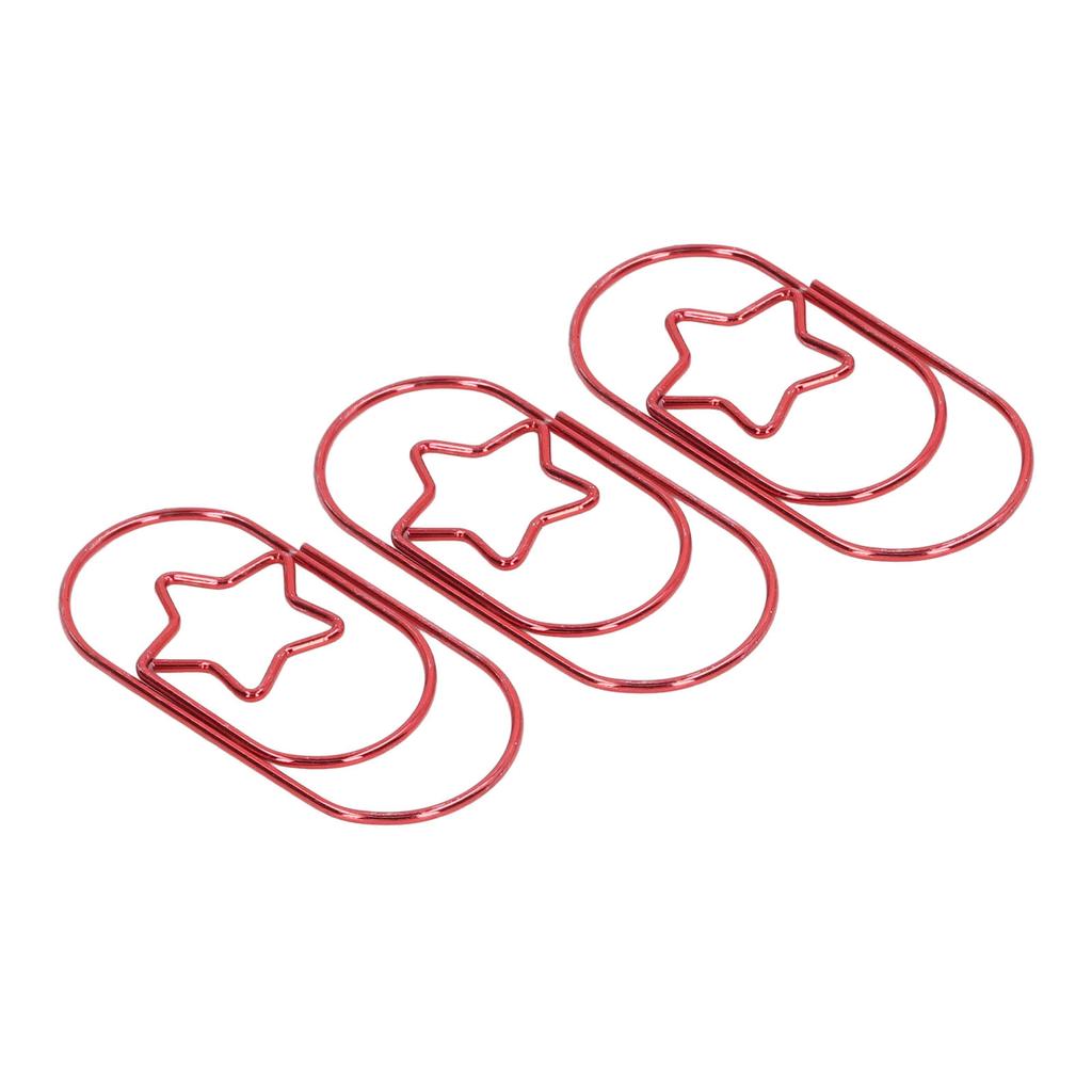 40Pcs   Paperclips Star   Rustproof Coating Multi Purpose Cute Paper Clips for Home School