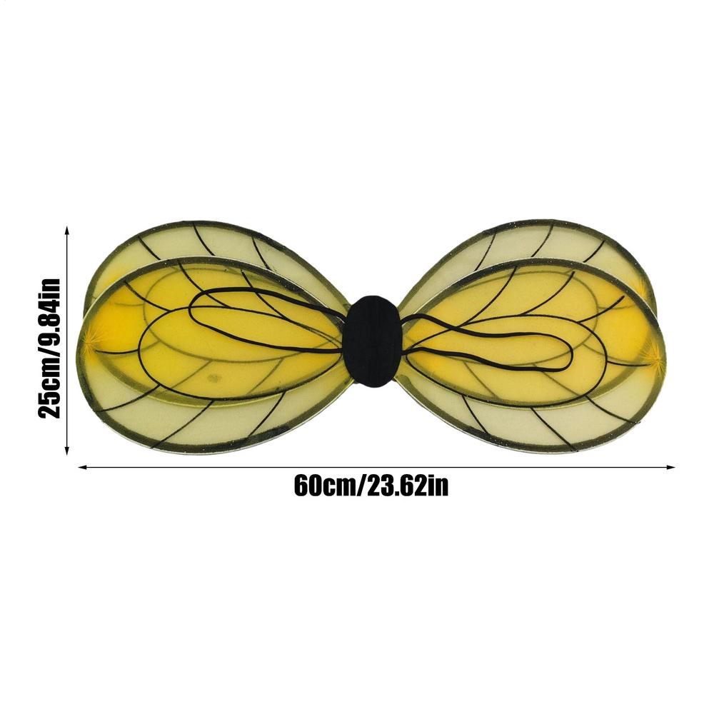 

Bee Wing Creative Party Supplies Accessory Cosplay Wing Halloween Costume Halloween Cosplay Prop for Dance Roleplay Festive жовтий