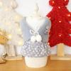 Winter Star Faux Two-Piece Fleece Dress Cat Dog Costume Pet Clothing