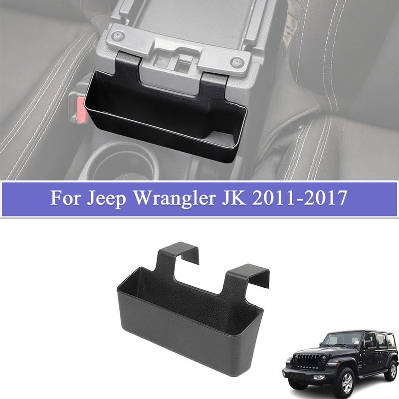 Center Console Armrest Hanging Storage Box for Jeep Wrangler JK JKU 2011-2017 Tidying Organizer Tray Car Interior Accessories
