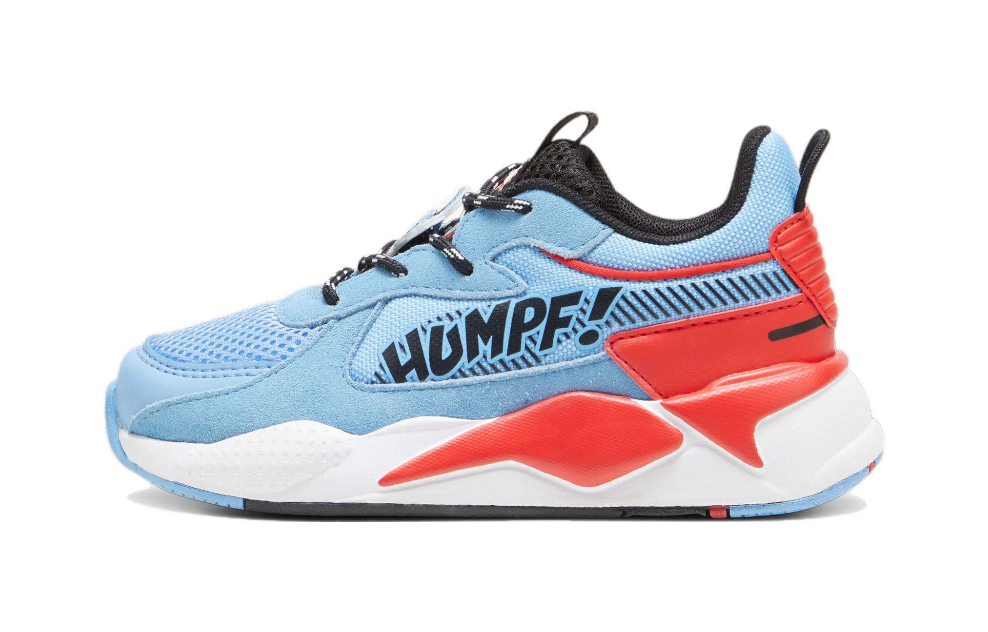 THE SMURFS x PUMA RS X Sports Waterproof Low top Kids  Running Shoes Blue Children Aged 3 7 Years Old 394784-01 29