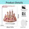 2D Acrylic Moon Castle Desktop Ornament