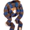 Y2K Girls Knitted Striped Scarf Winter Warm Neck Slim Women Long Scarves Fashion Streetwear Skinny Scarf Decorative Neckerchief