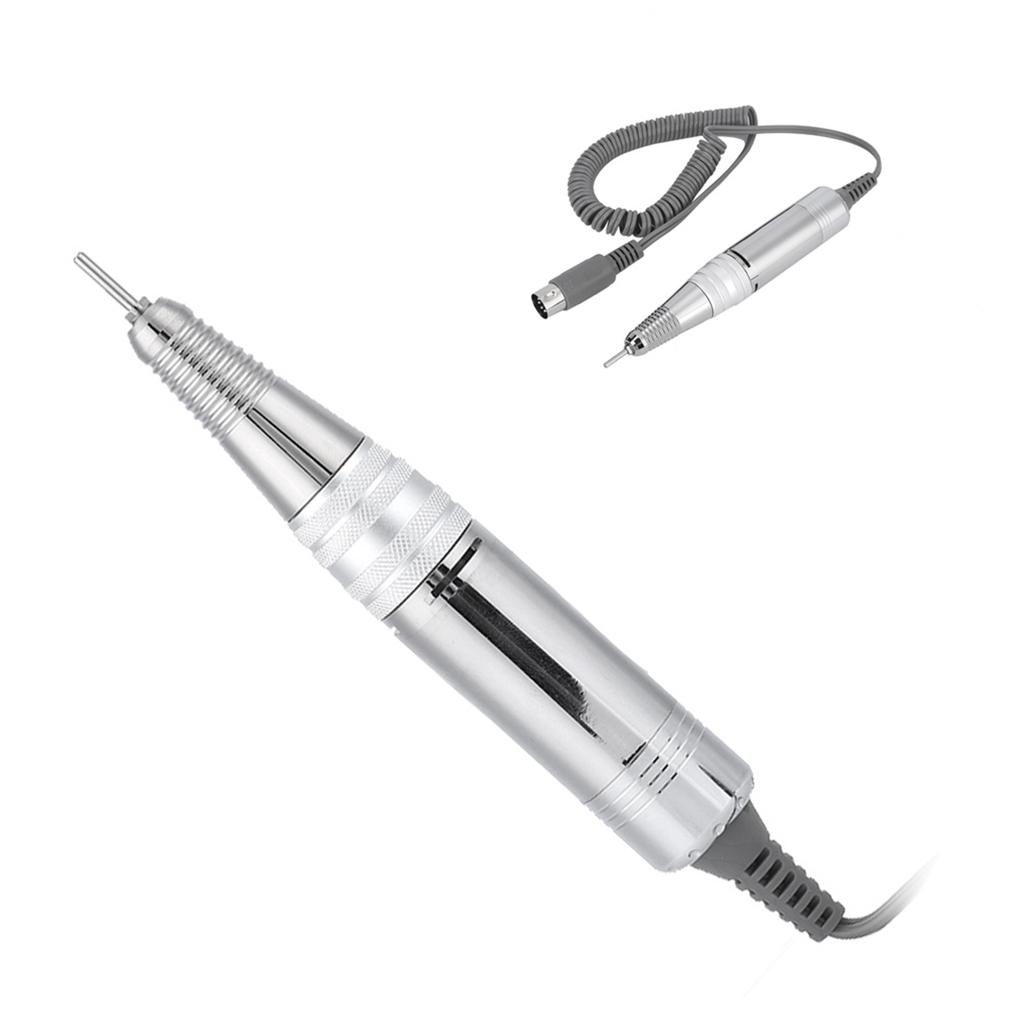 Electric Nail Cutter Handpiece, 35000 RPM Manicure Nail Drill with Metal Pen, Manicure Nail File Nail Drill Replacement Handle for Electric Nail Polis