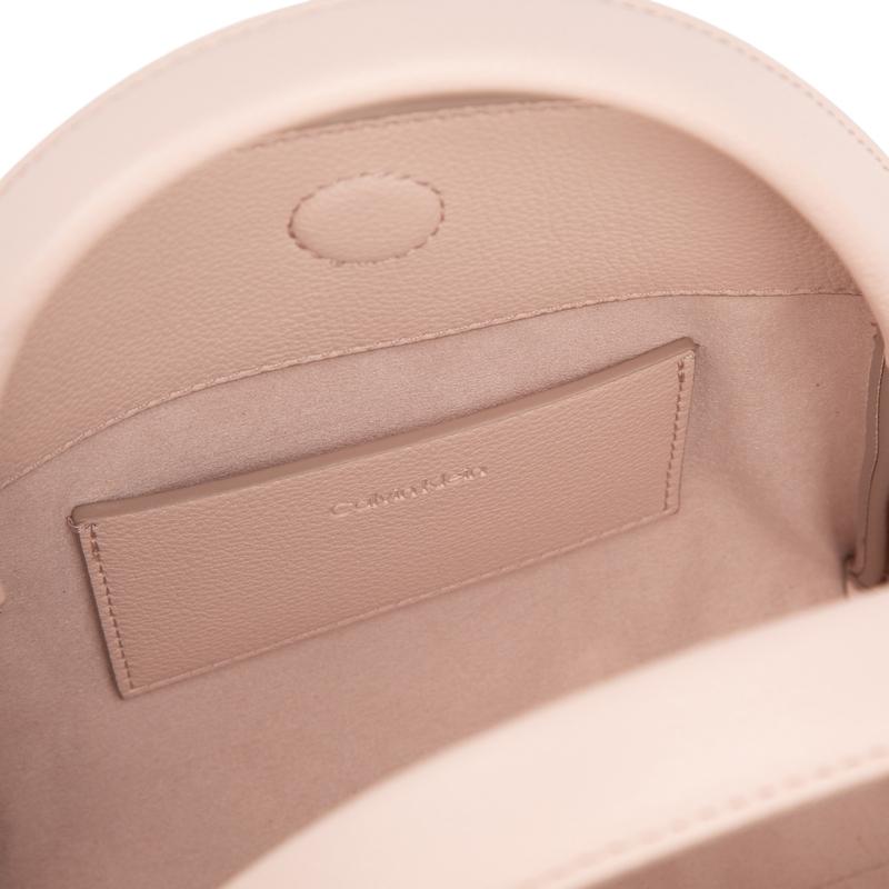 New CALVIN KLEIN Blended Material One Shoulder Handbag Medium Size Women's Shell Pink 4K3144G-VFS