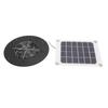 Solarbetriebener Abluftventilator 10W Monokristallines Silizium Solarpanel Runder Lüfterbausatz für Haustierhaus