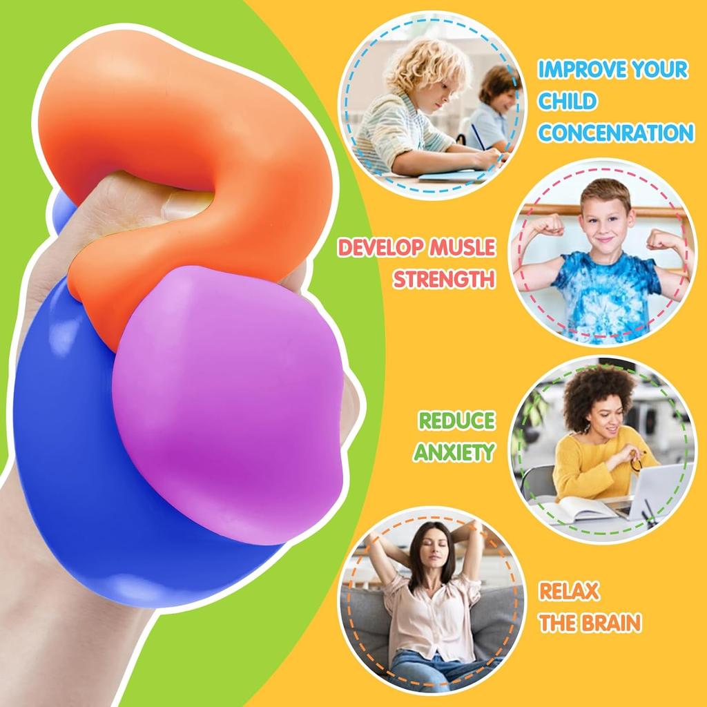 Rising Slow Stress Balls Fidget Toys For Kids Adults Dough Squishy Balls Soft Sensory Calm Down Item For Classroom