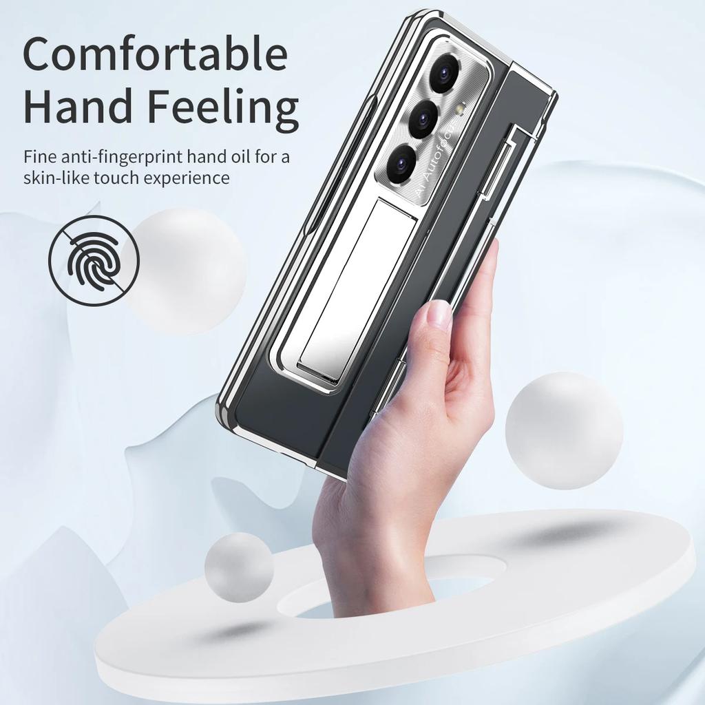 with Screen Protector Phone Case for Samsung Galaxy Z Fold 7 6 5 4 3 Fold6 Fold5 Hinge Protection Cover