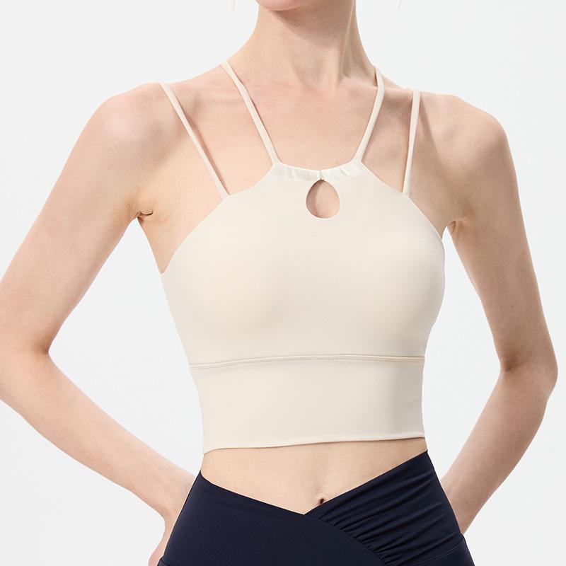 Women's Shockproof, Breathable Sports Bra with Criss-Cross Straps and Quick-Dry Cloud Feel - Water Drop Series