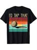 T-shirt unisexe vintage de golfeur rétro Sunet Golf « Je te taperais bien » (humour golf)