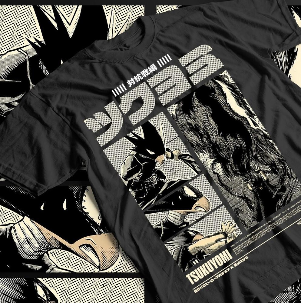 

Fumikage Tokoyami Tee, My Hero Academia Shirt, Anime Gift Top, Manga Strip M
