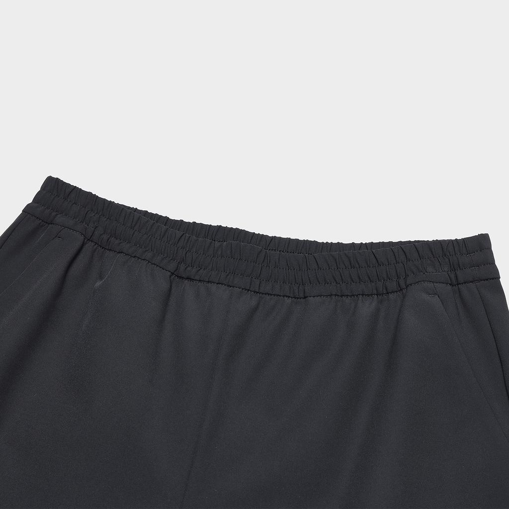 FILA Solid Color Straight Leg Fitness Woven Knitted Sports Pants Men bottoms Deep-Black A11M411804F-BK