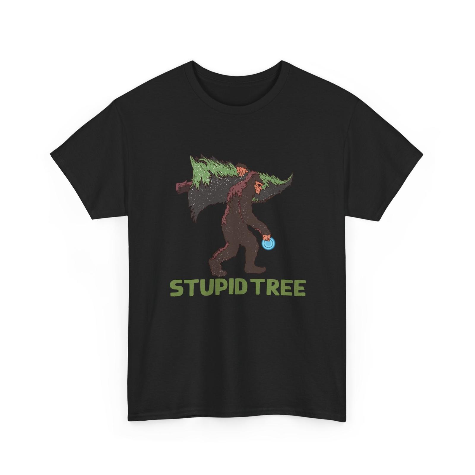 Disc Golfer BigfooT-shirt Disc Golfing Sports Lovers Stupid Tree Shirt XXXL