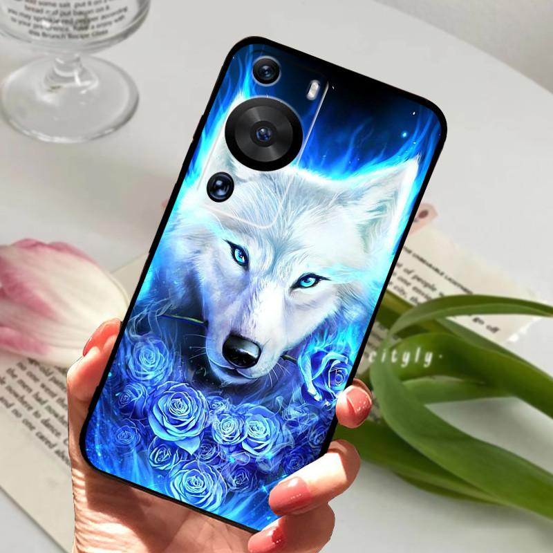 For Huawei P60 Case Soft Silicone TPU Phone back Cover For Huawei P60 Pro Cases Animal Bumper For HuaweiP60 P60Pro Protective