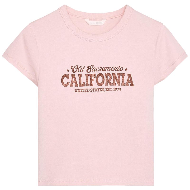 Zaprha2025 Sexy Silm Short Top Modal and Cotton Blended Print round Neck Short Sleeve T-shirt 5654203