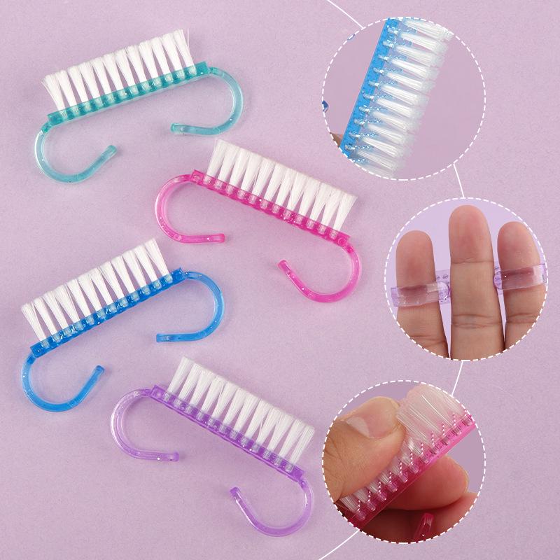 Multi-functional Plastic Nail Art Dust & Gap Cleaning Brush